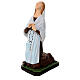 Sainte Bernadette à genoux matière incassable 40 cm statue pour extérieur s3