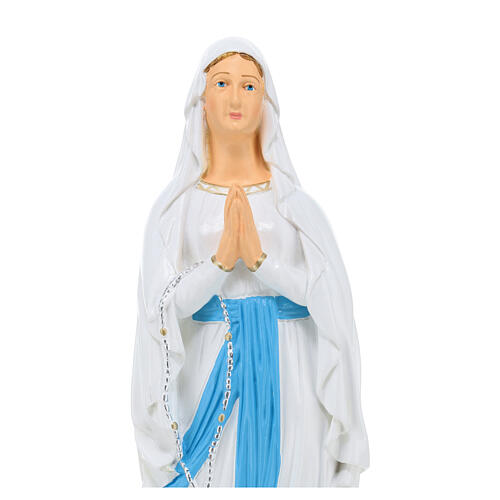 Estatua Virgen de Lourdes material infrangible 40 cm exterior 2