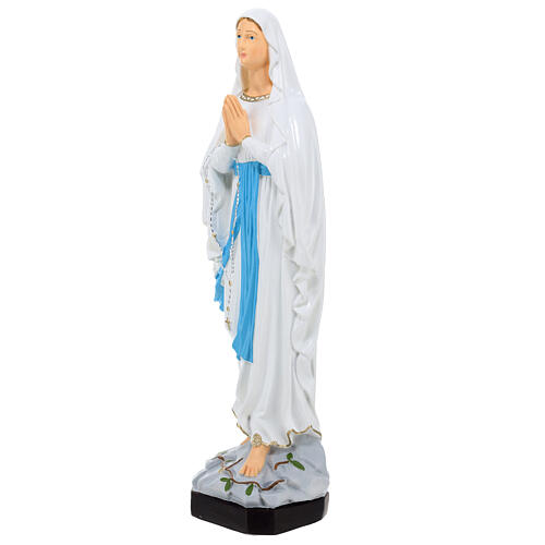 Estatua Virgen de Lourdes material infrangible 40 cm exterior 3