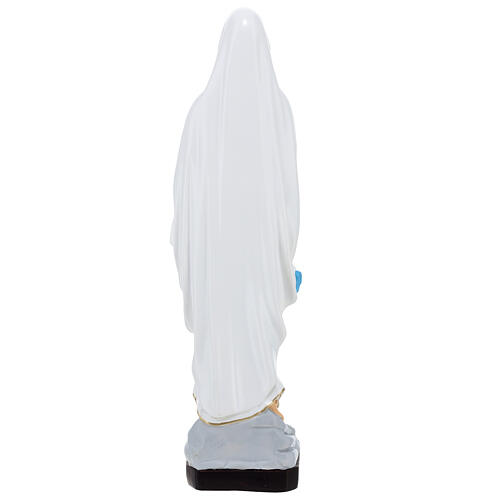 Estatua Virgen de Lourdes material infrangible 40 cm exterior 5