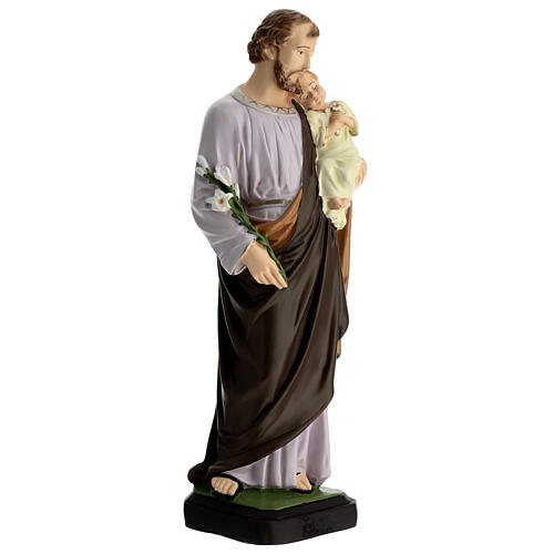 Statue of St Joseph with Infant Jesus, indistructible material, 40 cm, outdoor 4