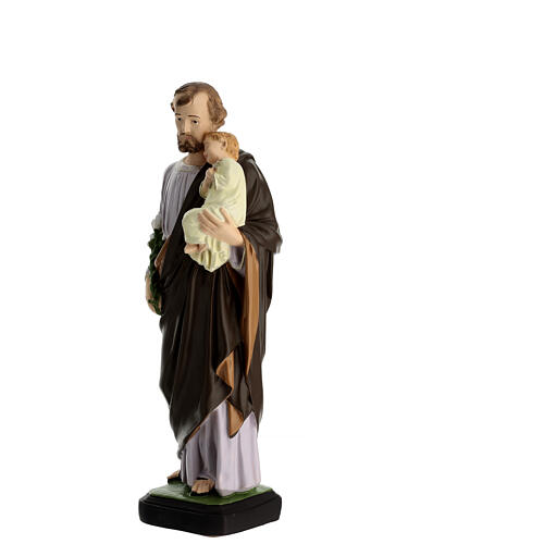 Statue Saint Joseph avec Enfant Jésus matière incassable 40 cm pour extérieur 3