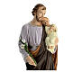 Statue Saint Joseph avec Enfant Jésus matière incassable 40 cm pour extérieur s2