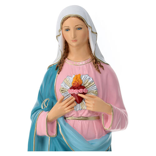 Figura Święte Serce Maryi materiał nietłukący 60 cm, na zewnątrz 2