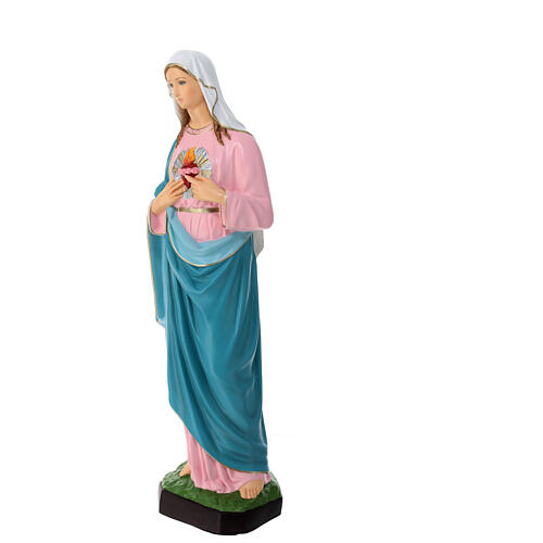 Figura Święte Serce Maryi materiał nietłukący 60 cm, na zewnątrz 3