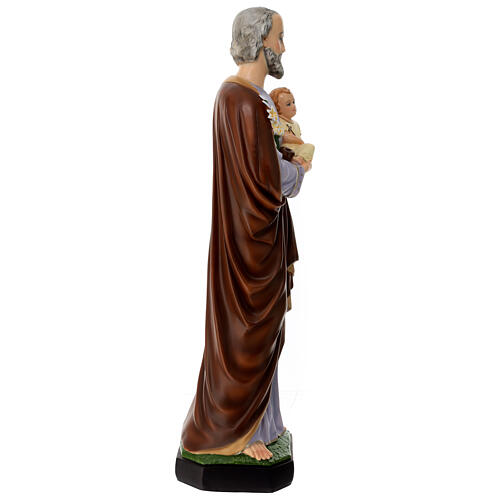 Saint Joseph avec Enfant Jésus statue en matière incassable pour extérieur 60 cm 7
