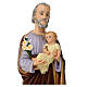 Saint Joseph avec Enfant Jésus statue en matière incassable pour extérieur 60 cm s2