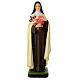 Estatua Santa Teresa material infrangible 60 cm exterior s1