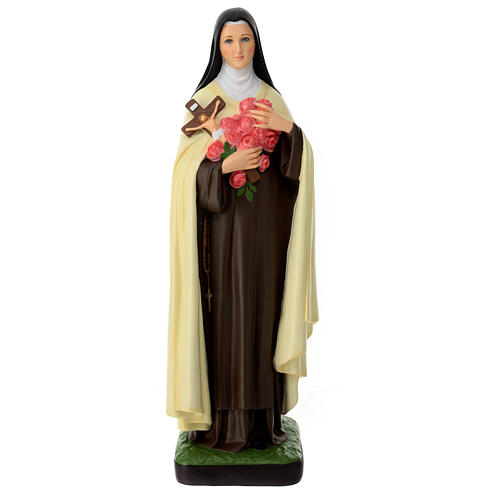 Sainte Thérèse de Lisieux statue en matière incassable pour extérieur 60 cm 1