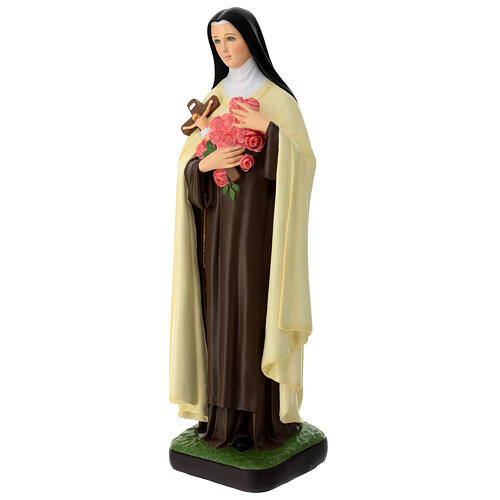 Sainte Thérèse de Lisieux statue en matière incassable pour extérieur 60 cm 3