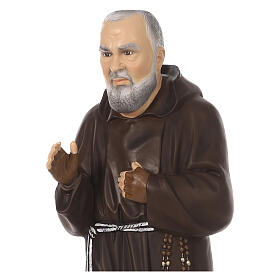 Padre Pio statue matière incassable pour extérieur 80 cm