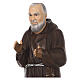 Padre Pio statue unbreakable material 80 cm outdoor s2