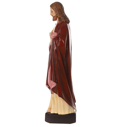 Sagrado Corazón de Jesús estatua material infrangible 130 cm exterior 7