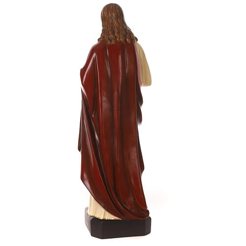 Sagrado Corazón de Jesús estatua material infrangible 130 cm exterior 8