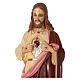 Sacré-Coeur de Jésus statue matière incassable pour extérieur 130 cm s2
