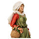 Statua Donna con fiori natività materiale infrangibile 40 cm esterno s4