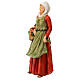 Statua Donna con fiori natività materiale infrangibile 40 cm esterno s5