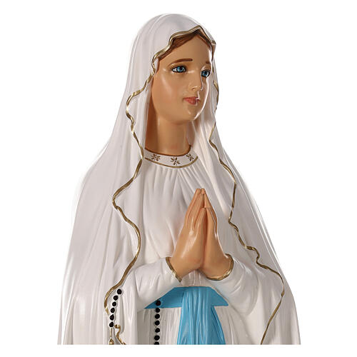 Estatua Virgen de Lourdes material infrangible 130 cm exterior 4