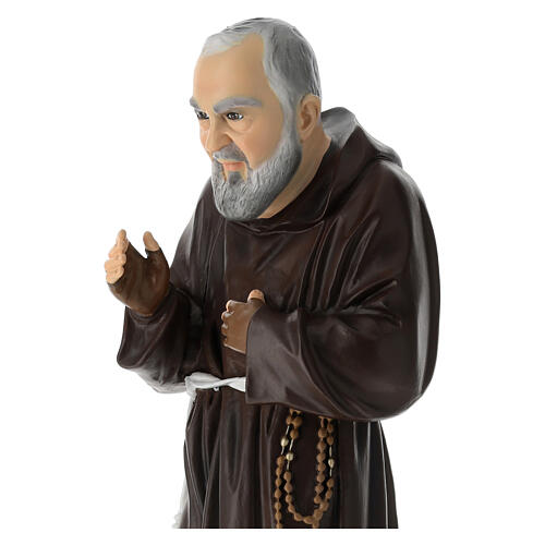 Statua Padre Pio materiale infrangibile 60 cm esterno 4