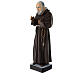 Outdoor Padre Pio statue unbreakable material 60 cm s3