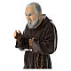 Outdoor Padre Pio statue unbreakable material 60 cm s4