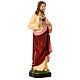 Outdoor Sacred Heart of Jesus statue, unbreakable material 80 cm s5