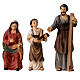 House of Nazareth three pieces Easter nativity scene in resin 9 cm s1
