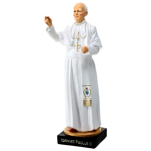 Papst Johannes Paul II, Statua, aus bruchfestem Material, 30 cm, AUßEN 3