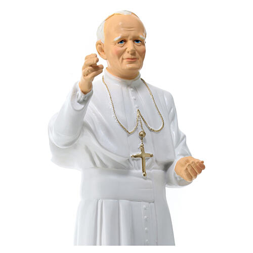 Papst Johannes Paul II, Statua, aus bruchfestem Material, 30 cm, AUßEN 4