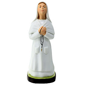 St Bernadette statue florescent unbreakable material 25 cm