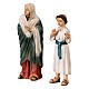 Jesus with doctors in the Temple, resin set of 7 statues, Easter creche of 9 cm s2