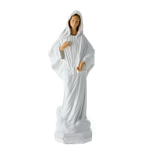 Imagem Nossa Senhora de Medjugorje inquebrável 40 cm 1