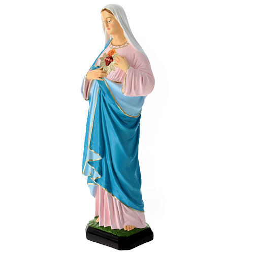 Unbeflecktes Herz Mariä, Statue, aus bruchfestem Material, 40 cm, AUßEN 3