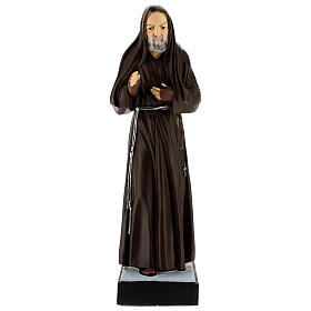 Estatua Padre Pío material infrangible 40 cm