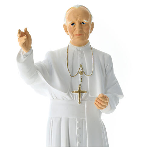 Papst Johannes Paul II, Statua, aus bruchfestem Material, 40 cm, AUßEN 2