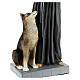 Franziskus und der Wolf, Statue, aus unzerbrechlichem Material, 40 cm, AUßEN s4