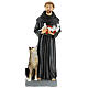 Saint Francis with wolf, unbreakable statue of 16 in s1