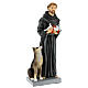 San Francesco con lupo materiale infrangibile 40cm  s5