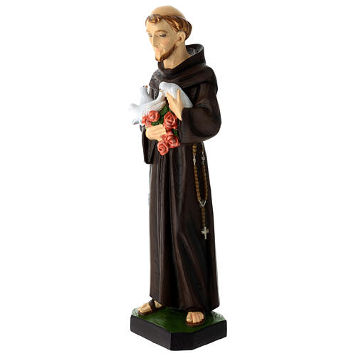 Statue of St Francis unbreakable material 60 cm 3