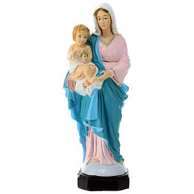 Virgen con Niño material infrangible 20 cm