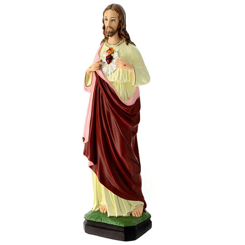 Estatua Sagrado Corazón material infrangible 60 cm 3