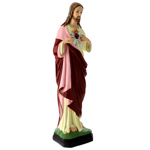 Estatua Sagrado Corazón material infrangible 60 cm 5