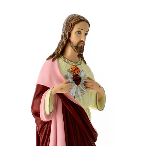 Estatua Sagrado Corazón material infrangible 60 cm 6