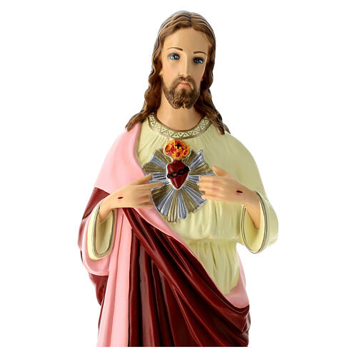 Statua Sacro Cuore materiale infrangibile 60 cm 2