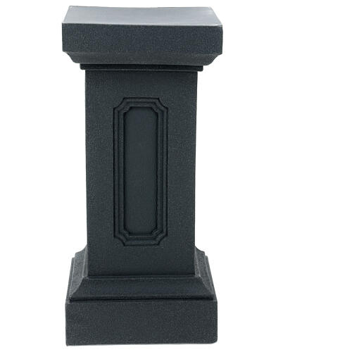 Dark grey column for statues h 23 in 1