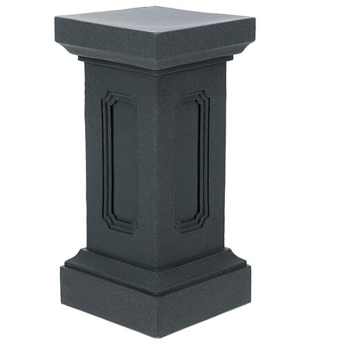 Dark grey column for statues h 23 in 2