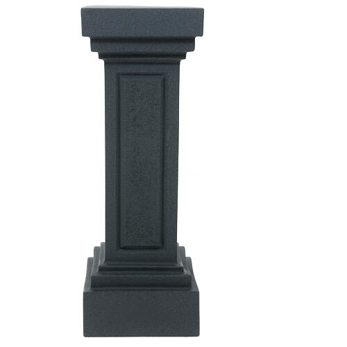 Coluna cinzenta escura para estátua h 85 cm 1