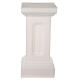 Colonne blanc nacré éclairée pour statues h 58 cm s1