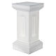 Colonne blanc nacré éclairée pour statues h 58 cm s3