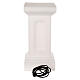 Colonne blanc nacré éclairée pour statues h 58 cm s6